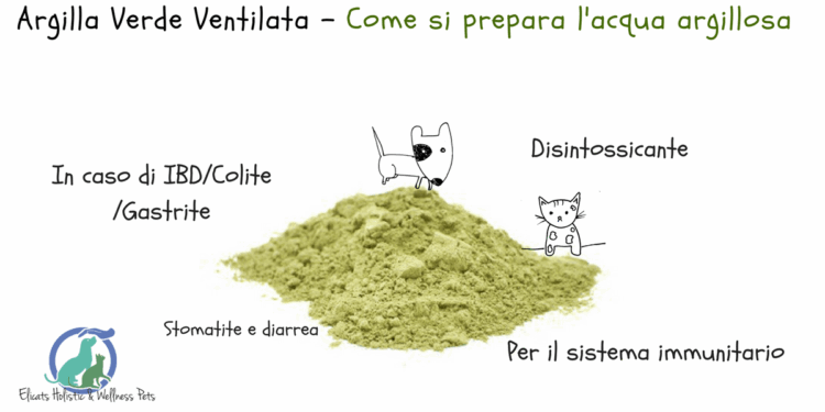 Argilla verde ventilata per cane