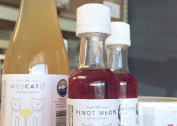 Pinot Meow and MosCATo wine for your feline!